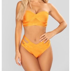 Orange Bandage Bikini